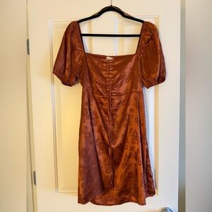 Altar’d State burnt orange mini dress, size L